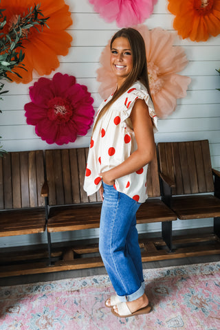 Polka Dot Pretty • Tomato