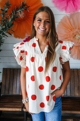 Polka Dot Pretty • Tomato