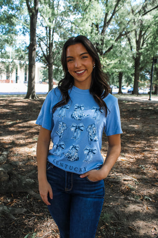 Boots & Bows Kentucky Graphic Tee • Blue