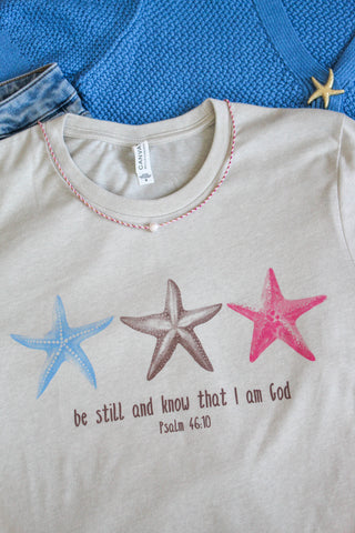 Be Still And Know Graphic Tee • Taupe