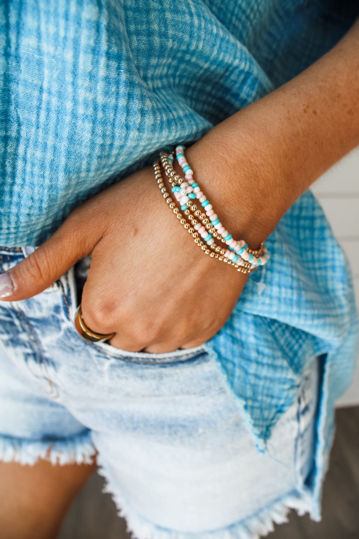 Sandy Shores Beaded Bracelet • Multi - FINAL SALE