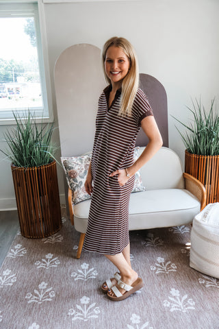Easy Stripes Midi • Chocolate