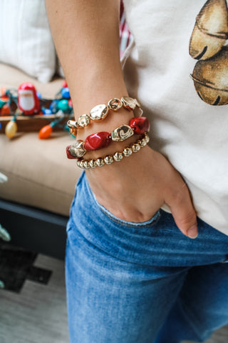 Jingle Bell Rock Bracelet • Red