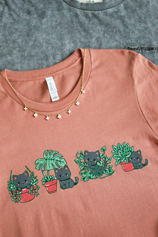 Just Kitten Around Graphic Tee • Terracotta
