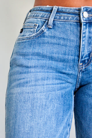 Brianne Mid Rise Straight • Medium Wash