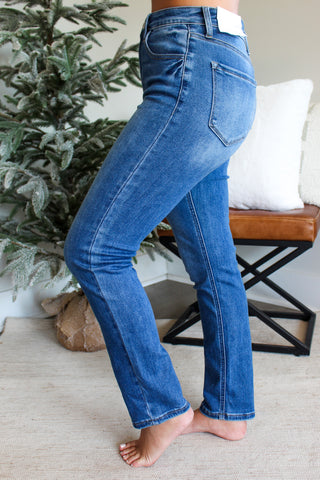 Brenna Slim Straight Jean • Medium Wash