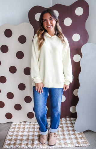 Happy Camper Pullover • Yellow