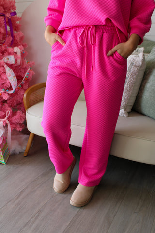 Merry & Bright Pant Set • Hot Pink