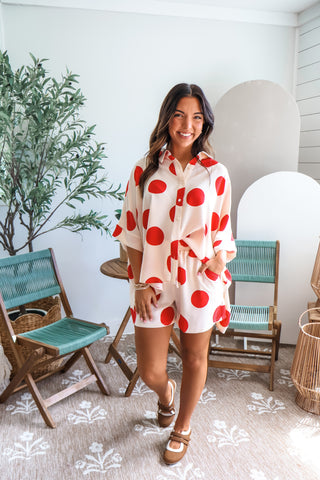 Take The Spotlight Short Set • Tomato Dot