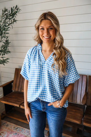 Graceful In Gingham • Blue