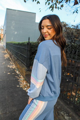 Most Wonderful Time Pant Set • Denim Blue