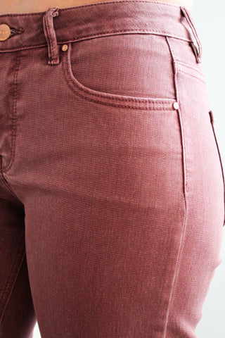 Genesis Ankle Wide Jean | Tummy Control • Lurex Chocolate