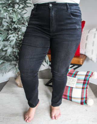 Ruby High Rise Skinny • Black - PLUS