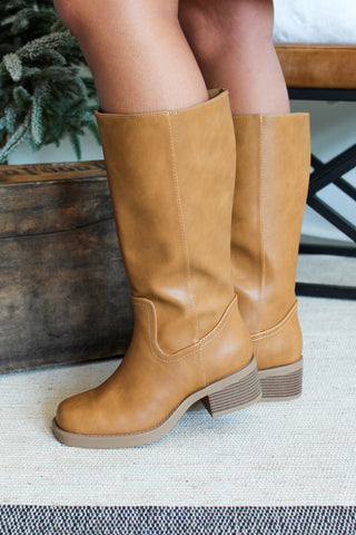 Darcy Tall Riding Boot • Tan