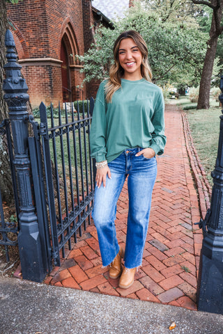 Toasty Tones Crewneck • Green