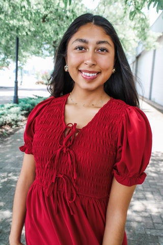 Special celebration dress • dark crimson - FINAL SALE