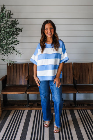 Post It Stripes • Blue