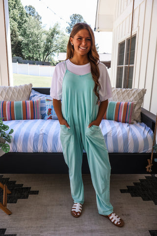 Endless Summer Jumpsuit • Sea Glass
