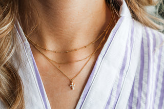 Saved By Grace Layered Necklace • Gold