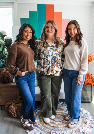 Velvet Crush Pullover • Cosmic Latte - FINAL SALE