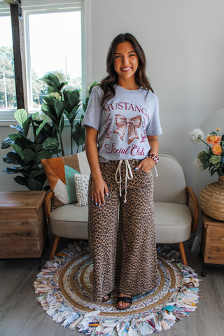 Mustangs Social Club Graphic Tee • Heather Grey - FINAL SALE