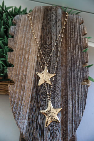 Shooting Stars Layered Necklace • Gold