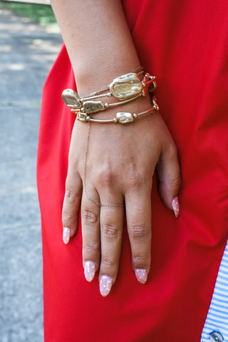 Let Freedom Ring Bracelet • Gold