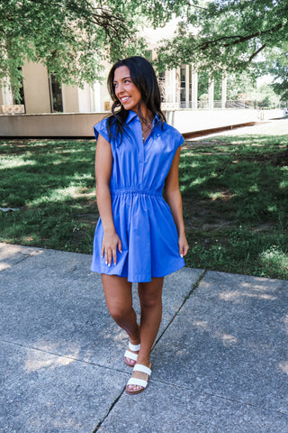 Miss Independent Pocket Dress • Blue