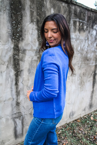 Noel Classic Cardigan • Blue