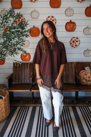 Lovely In Lace • Cocoa Dot