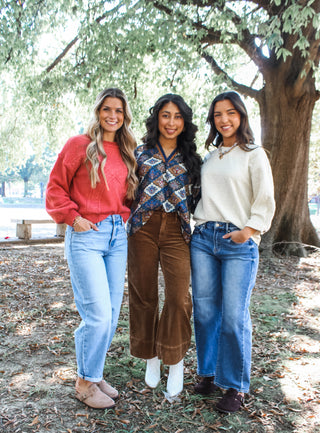 Pretty Paisley Dreams • Navy/Tan
