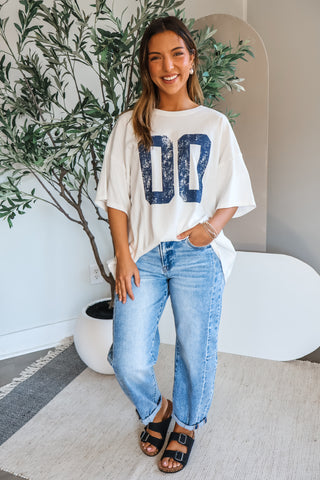 Hot Shot Oversized Tee • White