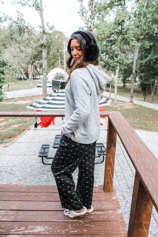 Cozy Dreams Knit Hoodie • Heather Grey