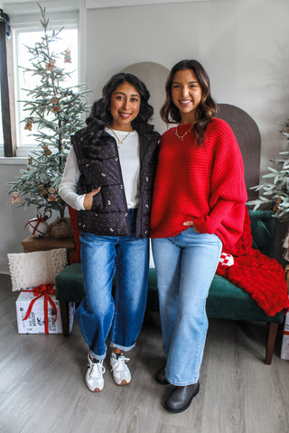 New & Now Bow Vest • Black