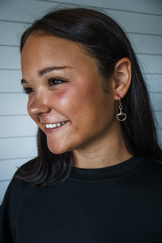 Saddle Up In Style Earrings • Gold