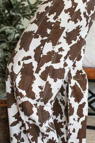 Darby Cow Print Barrel Leg