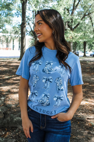 Boots & Bows Kentucky Graphic Tee • Blue