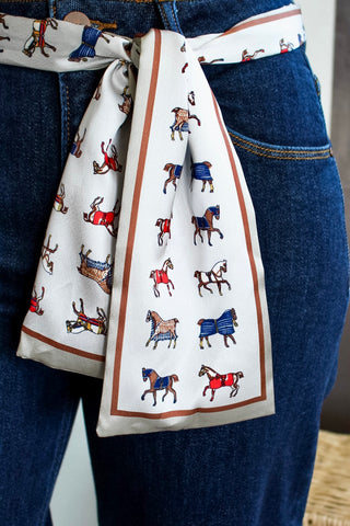 Run For The Roses Narrow Scarf • Multi