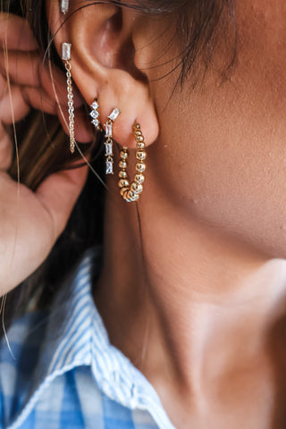 Golden Hour Hoop Earrings • Gold