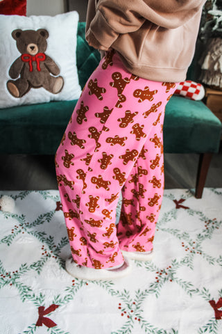 Gingerbread Goodness Lounge Pants • Pink