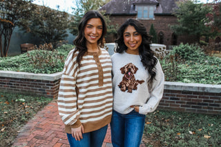 Full Of Joy Puppy Sweater • Oatmeal