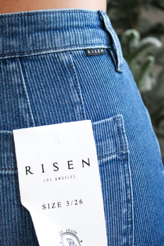 Lucy Cuffed Wide Leg • Medium Wash