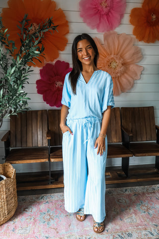 Lakeside Leisure Pant Set • Blue