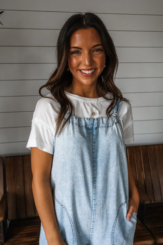 Got that Swing • denim chambray jumpsuit