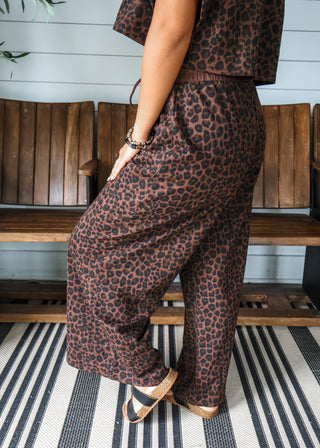 On The Wild Side Pant Set • Leopard