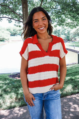 Summer Sale 14 • Striped Knit Top - FINAL SALE