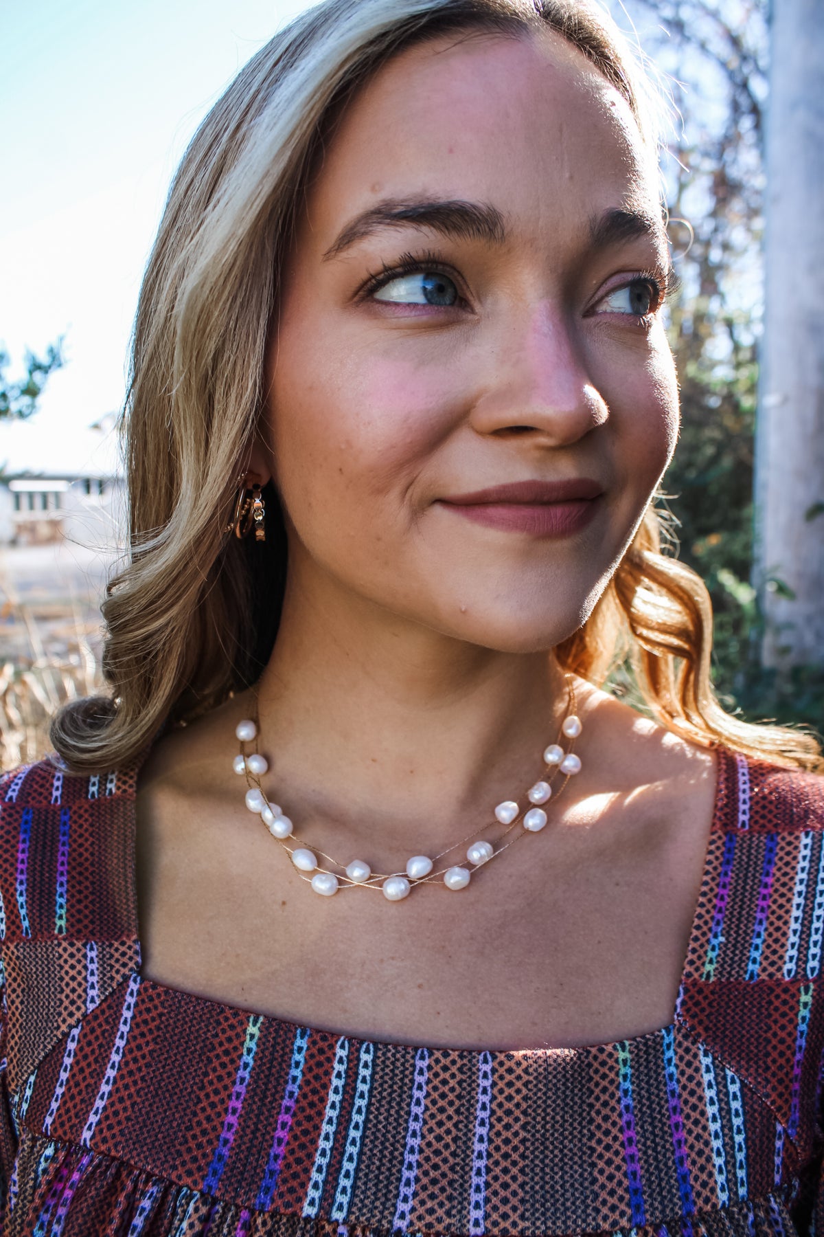 Enchanted Elegance Pearl Necklace • Gold