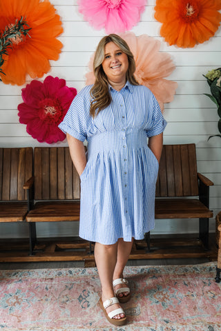 Going Gingham • Blue - PLUS