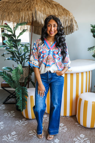 Bright & Beautiful • Cream Multi