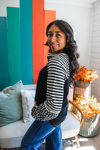 Fall Sweet Fall • Black Stripe - FINAL SALE